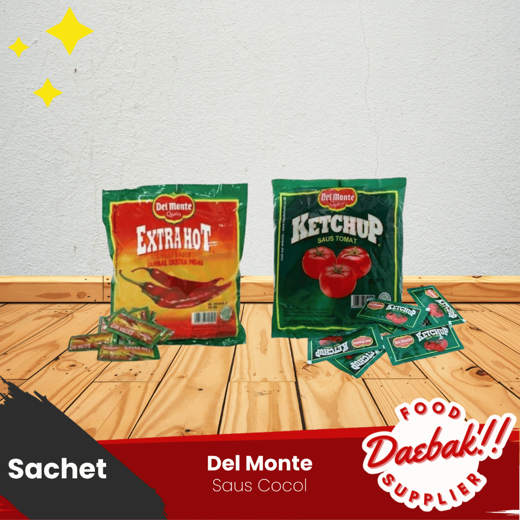 

Del Monte Saus Tomat | Saus Extra Hot | Tomato Sauce | Pouch 24 sachet