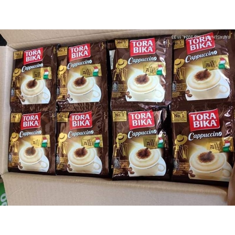 

torabika cappucino extra choco granule 250gr ( 1 bungkus isi 10 sachet)