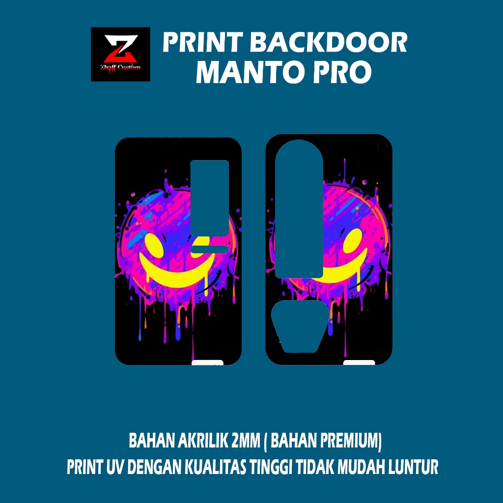 

Backdoor akrilik MANT0 PR0 print UV panel Akrilik Transparant