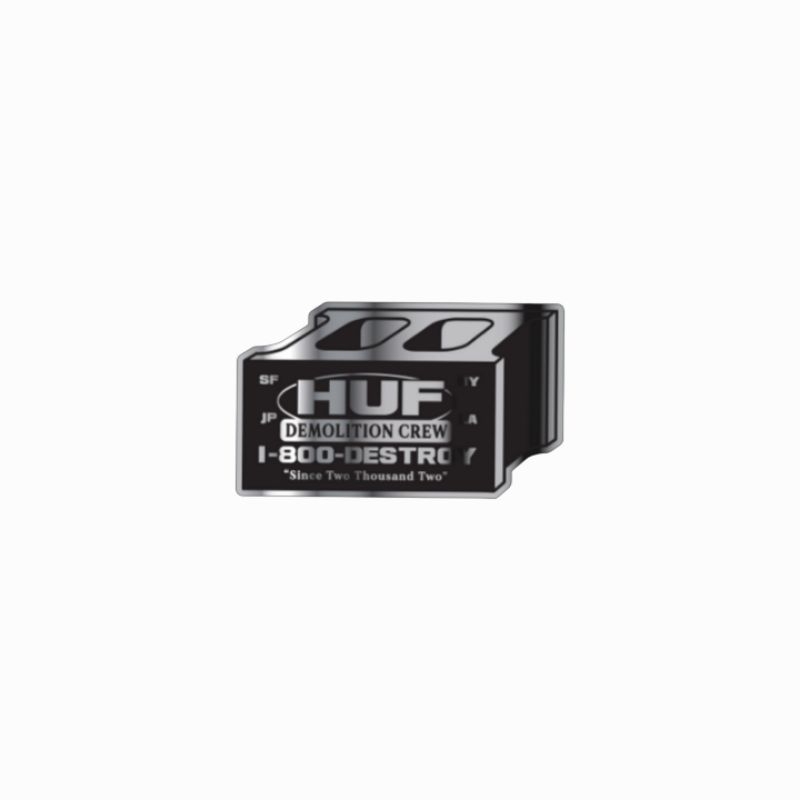 

sticker Huf demolition crew logo graphics clothing streetwear stiker