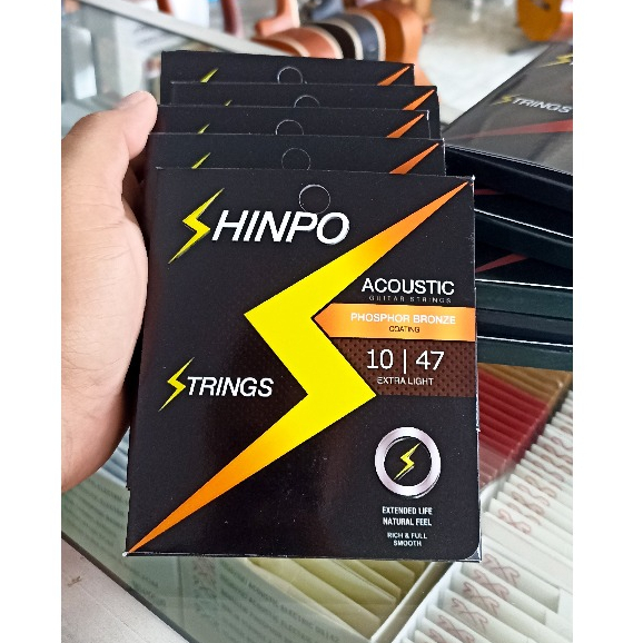 COD SENAR GITAR ORIGINAL SHINPO UKURAN 0.10 SENAR COATED SENAR GITAR COATING