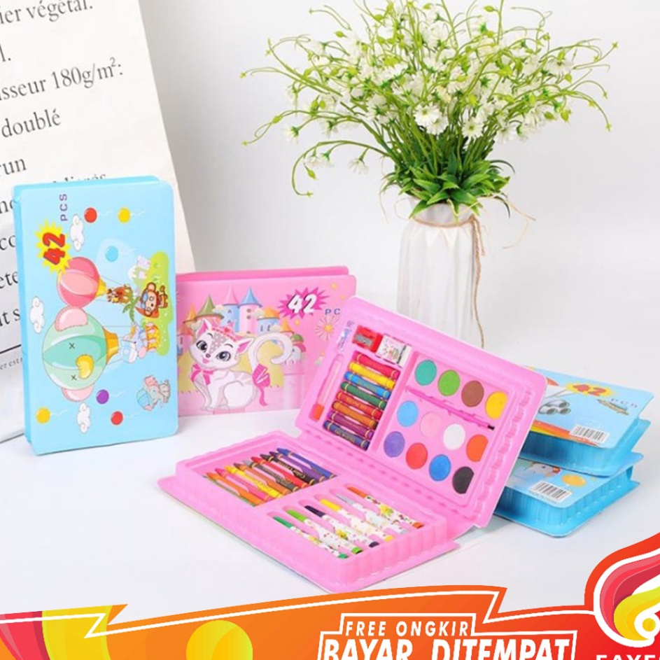 

Garansi Terbaru FAYES COD Crayon Warna Set 42 Pcs Krayon Mewarnai Anak 42 Pcs Pensil Warna Set STY11