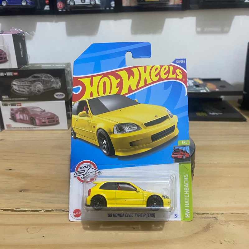 Hotwheels Honda Civic Type R EK9 Kuning
