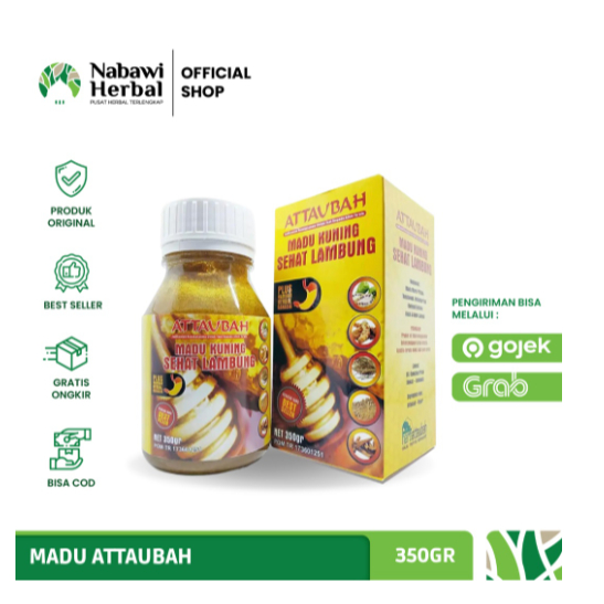 

ATTAUBAH - Madu Kuning Sehat Lambung 350gram Atasi Asam Lambung