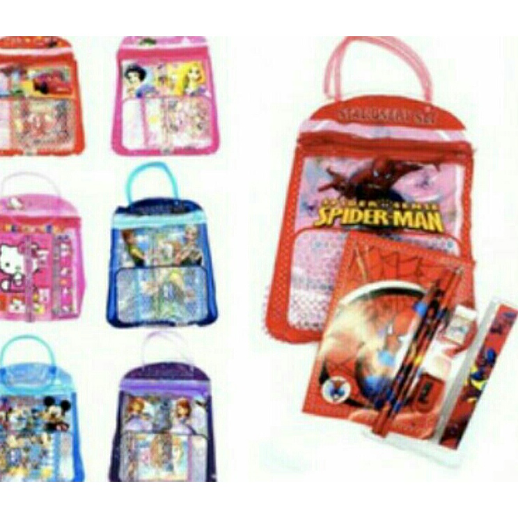 

Gratis Bubble Wrap STATIONARY SET FREE BAG SET ALAT TULIS ANAK SEKOLAH 7 in 1 MOTIF KARTUN ALAT TULIS 1 PAKET MURAH