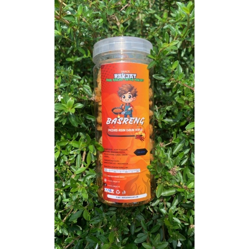 

Basreng Pedas Asin Daun Jeruk - Basreng Rakjat 150gr - Cemilan Pedas