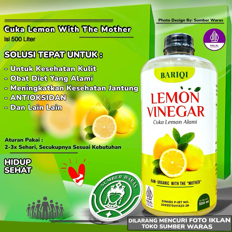 

CUKA SARI LEMON VINEGAR WITH THE MOTHER 500ML - CUKA LEMO