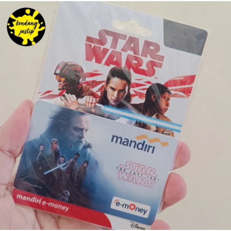 mandiri emoney star wars the last jedi luke skywalker