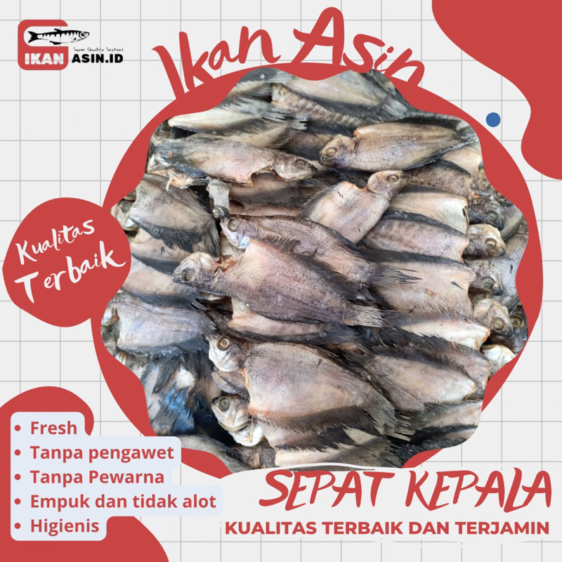 

Ikan Asin Sepat Kepala 1kg 500g 250g 100g