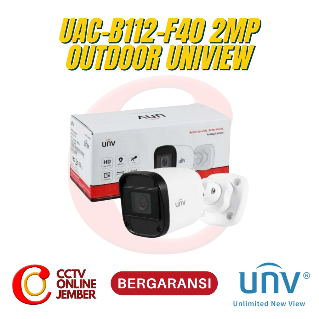 UAC-B112-F40 UNV Uniview 2MP Analog Camera CCTV Outdoor IP67 Waterproof