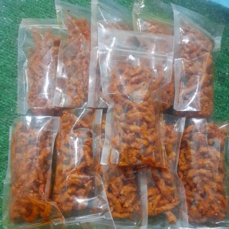 

paket usus krispi untuk dijual kemasan 100gram per 10poch