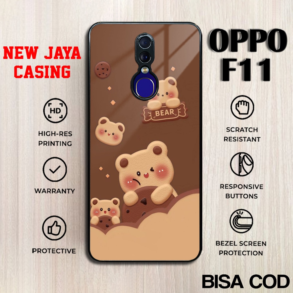 Case Oppo F11 Terbaru Termurah Bear Baru Hardcase Softcase Glossy Casing Oppo F11 Terlaris Premium