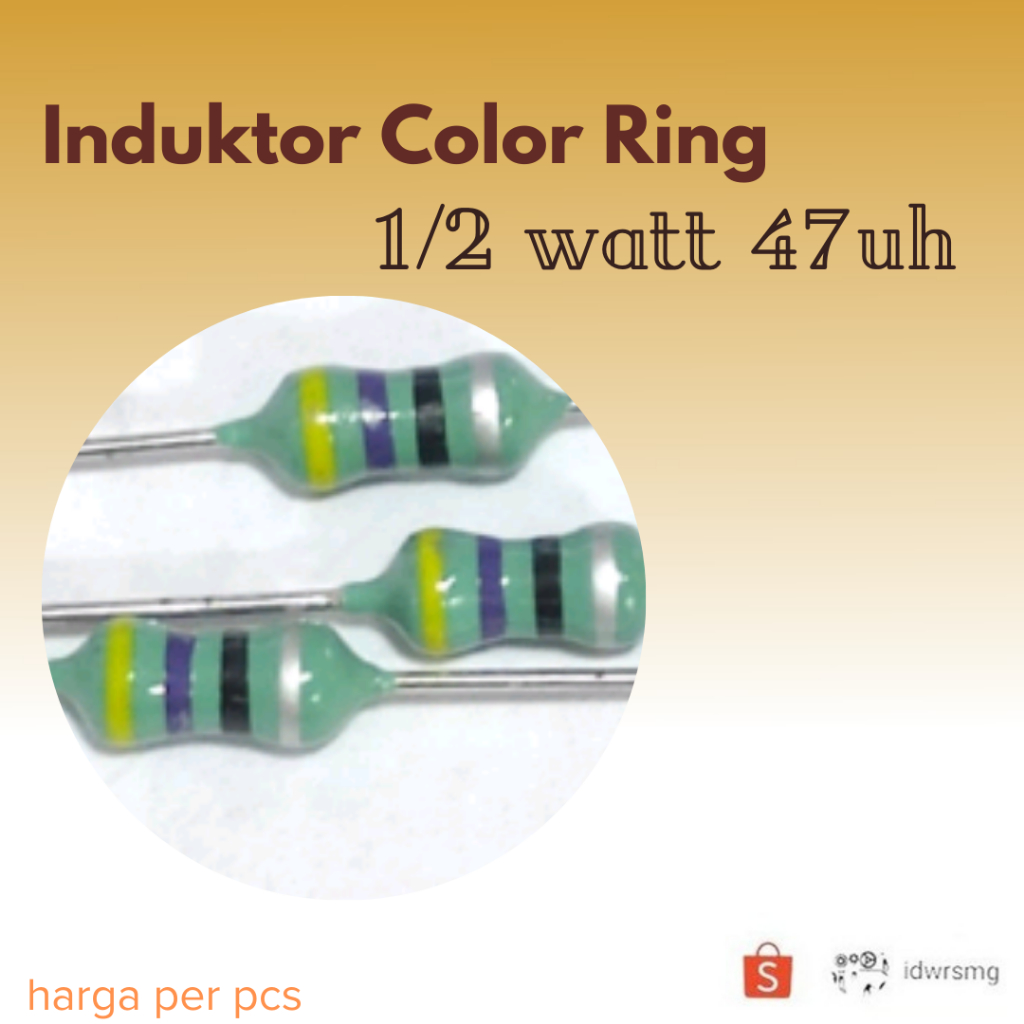 Induktor Axial 47uH 0.5watt Induktor Color Ring 47 uH 1/2 watt Kumparan Lilitan