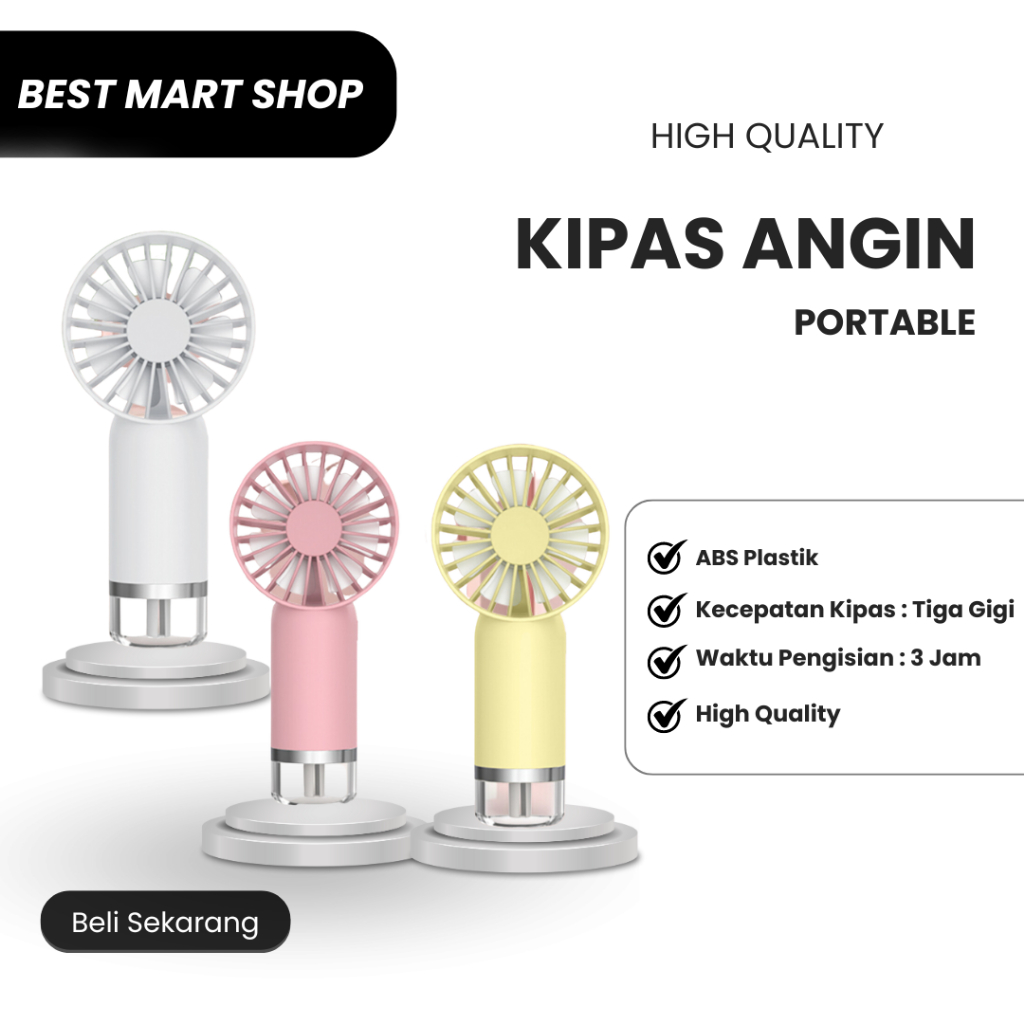 Kipas Angin Mini Portable Karakter Kipas Genggam Kipas Semprotan Kecil