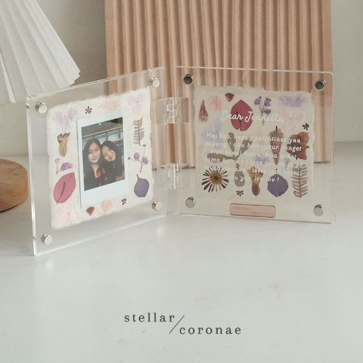 StellarCoronae - Pristine Book with Recycled Paper | Book Frame | Frame Foto | Kado Hari Ibu | Mothe