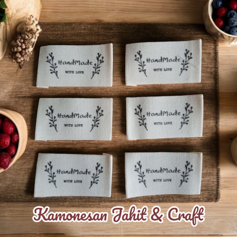 

Label Jahit Katun Handmade Bunga (10pcs)