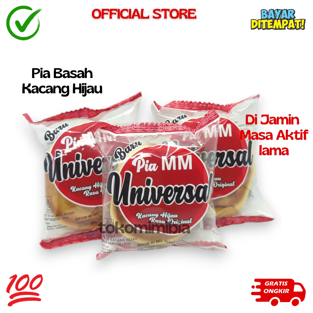 

10 Psc Pia Enak Pia Mm Universal Kacang Hijau Rasa Original