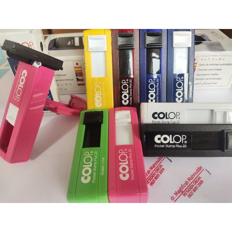 

Stempel Colop Poket 2.0 / Stempel Dokter + (Design/ Tulisan)