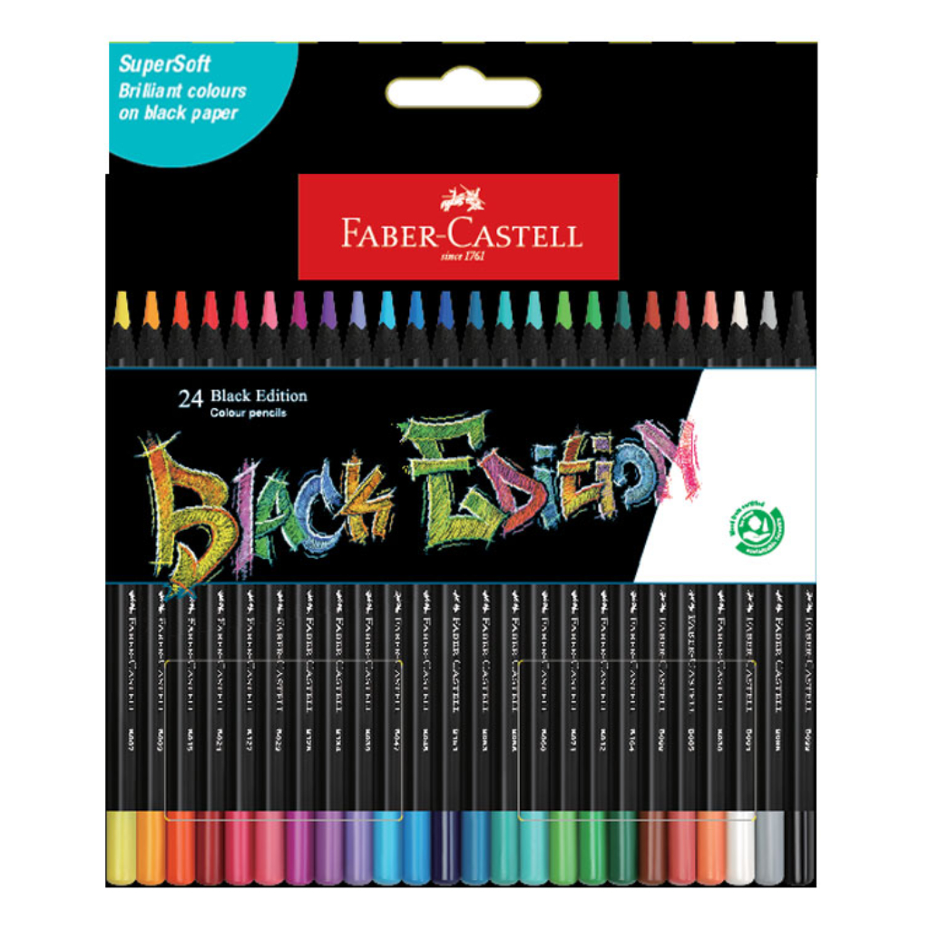 

Pensil Warna Faber Castell 24 Black Edition Colour Pencils 116424