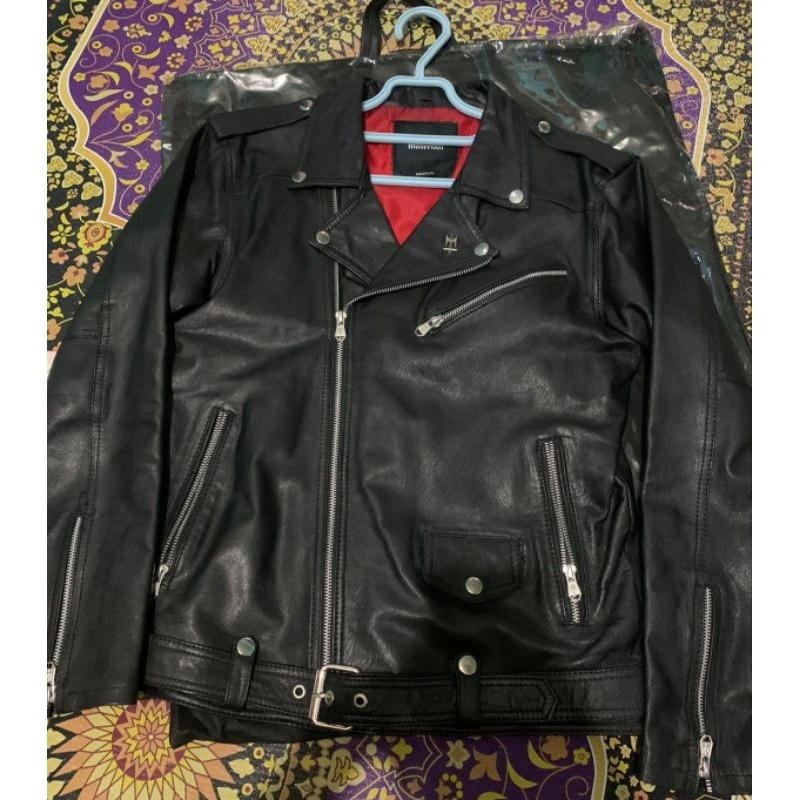 Jaket kulit Maternal Disaster "clash"