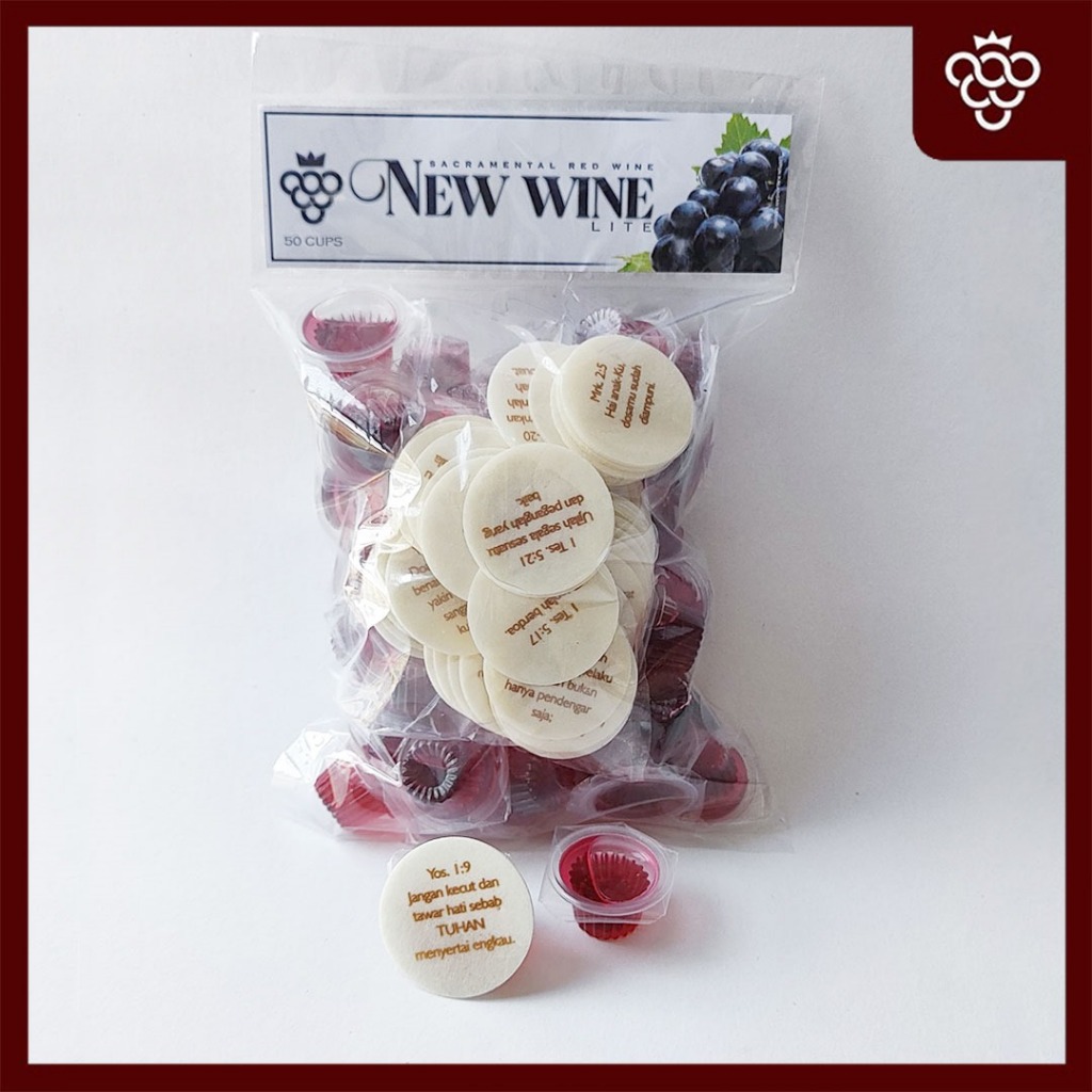 

Minuman Anggur Perjamuan Kudus Lite + Hosti Ayat Besar - isi 50