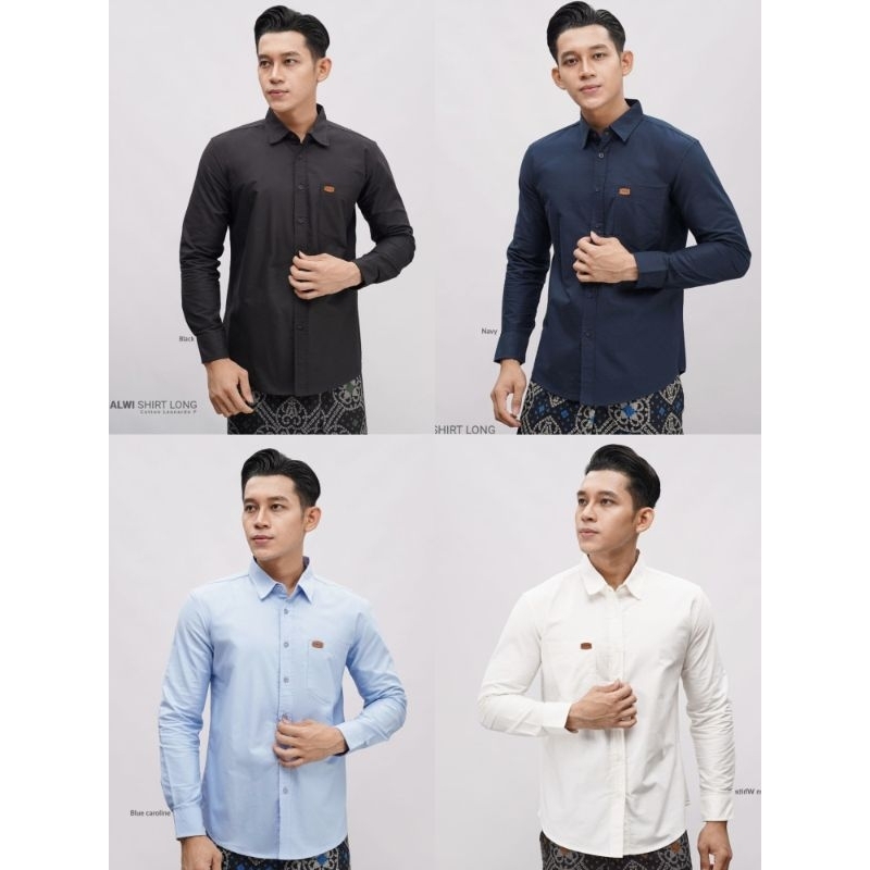 alwi shirt long by nadheera luxury/kemeja panjang pria/kemeja pria dewasa/kemeja nadheera ori