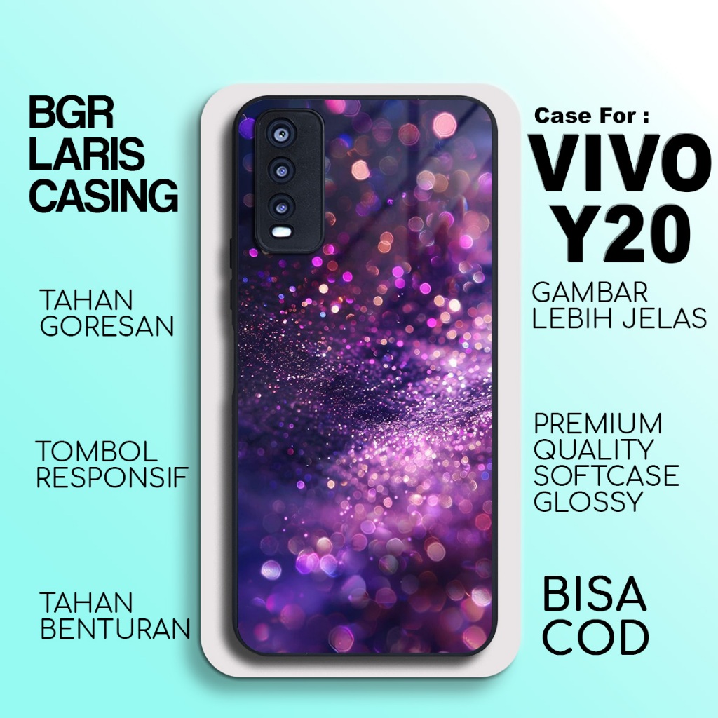 Casing Vivo Y20 Terbaru Glitter Case Vivo Y20 Termurah Hardcase Softcase Glossy Terlaris Premium