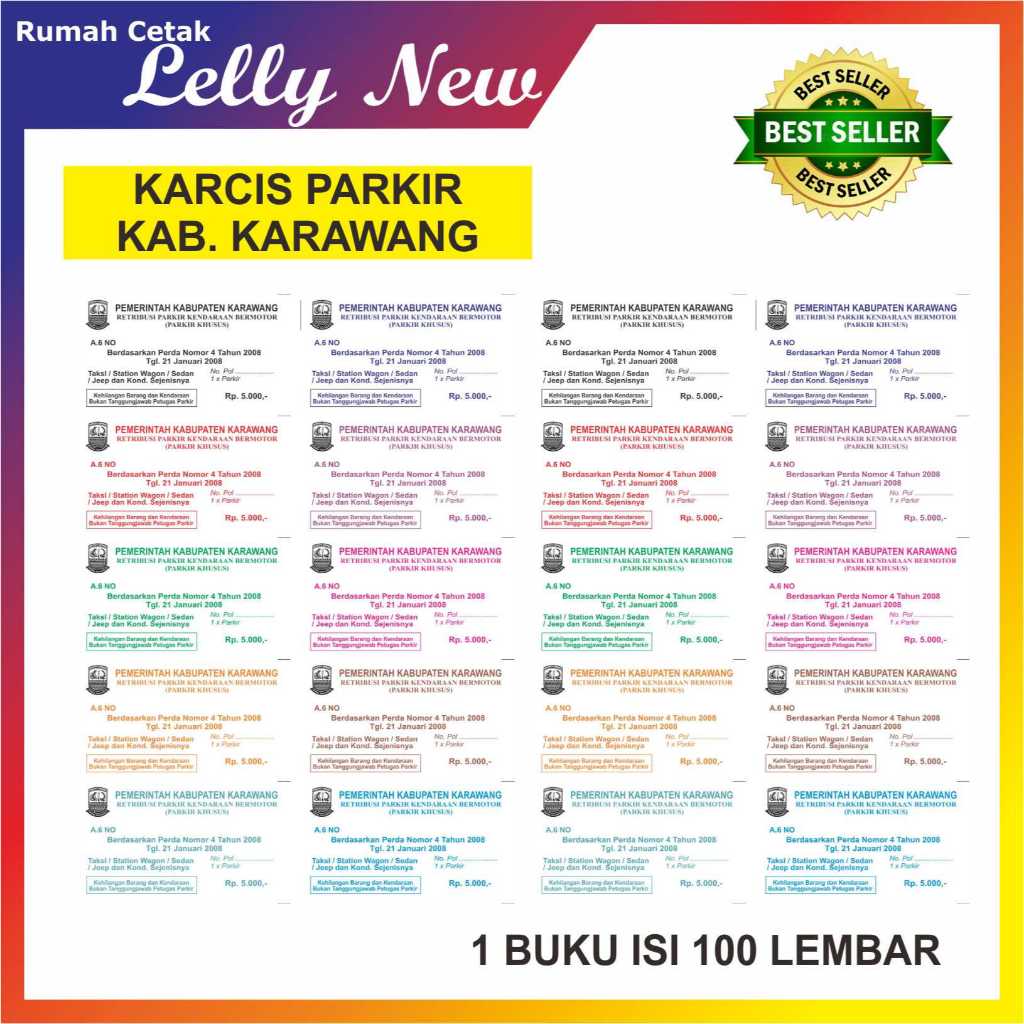 

KARCIS PARKIR KABUPATEN KARAWANG