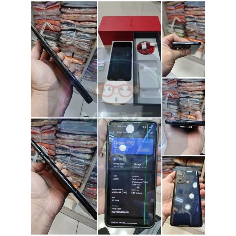 Oneplus 9 12/256 Global Bekas Second