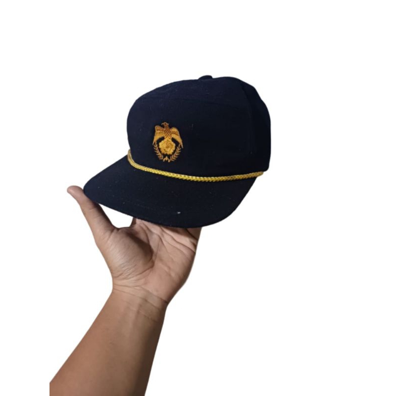 Patrol Caps Topi Lapangan Police Polisi Korea Bahan Wool Untuk Musim Dingin Winter (1)
