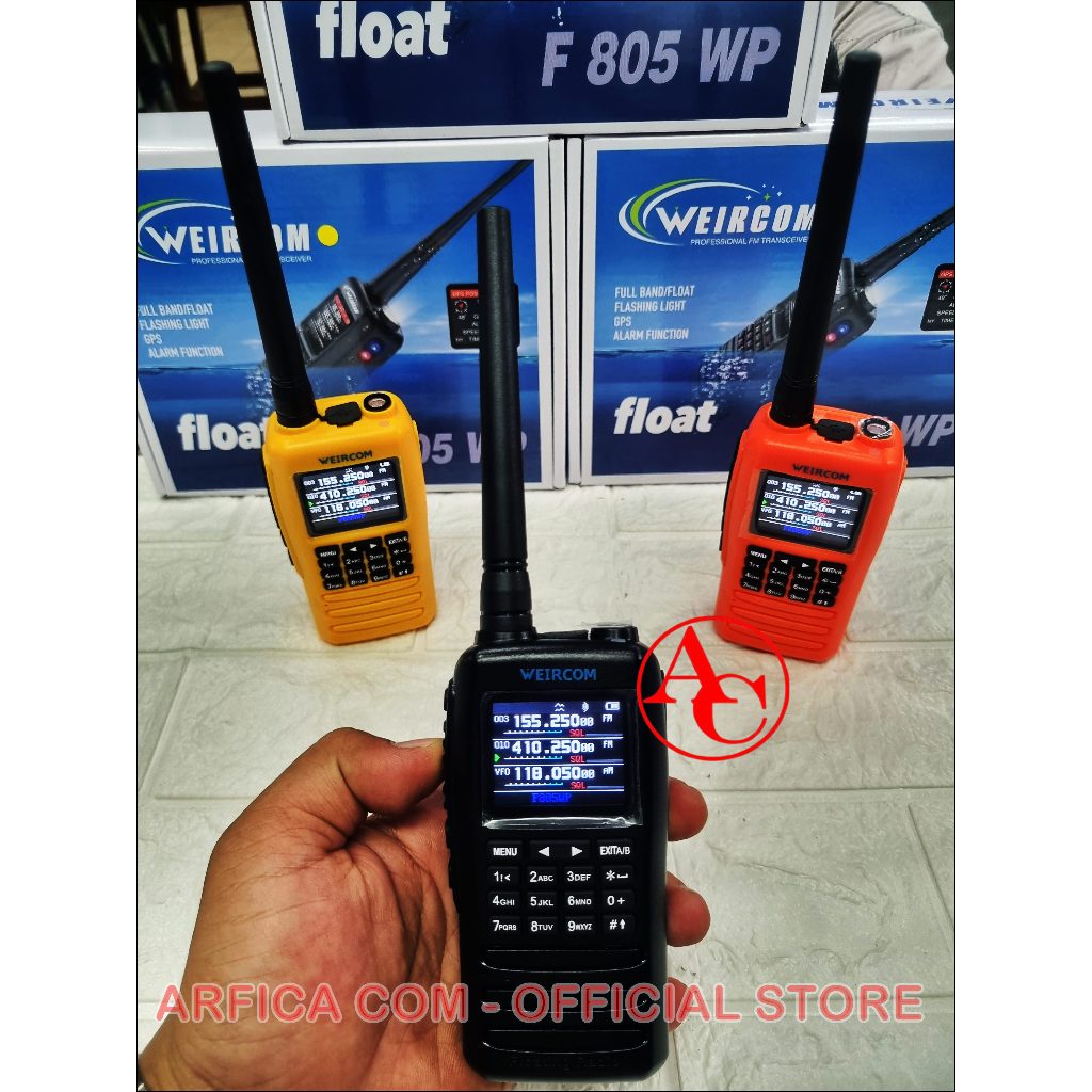 JUAL HT WEIRCOM F805WP F 805 WP 6BAND FLOAT ORIGINAL WATERPROOF WEIRCOM F 805 WP