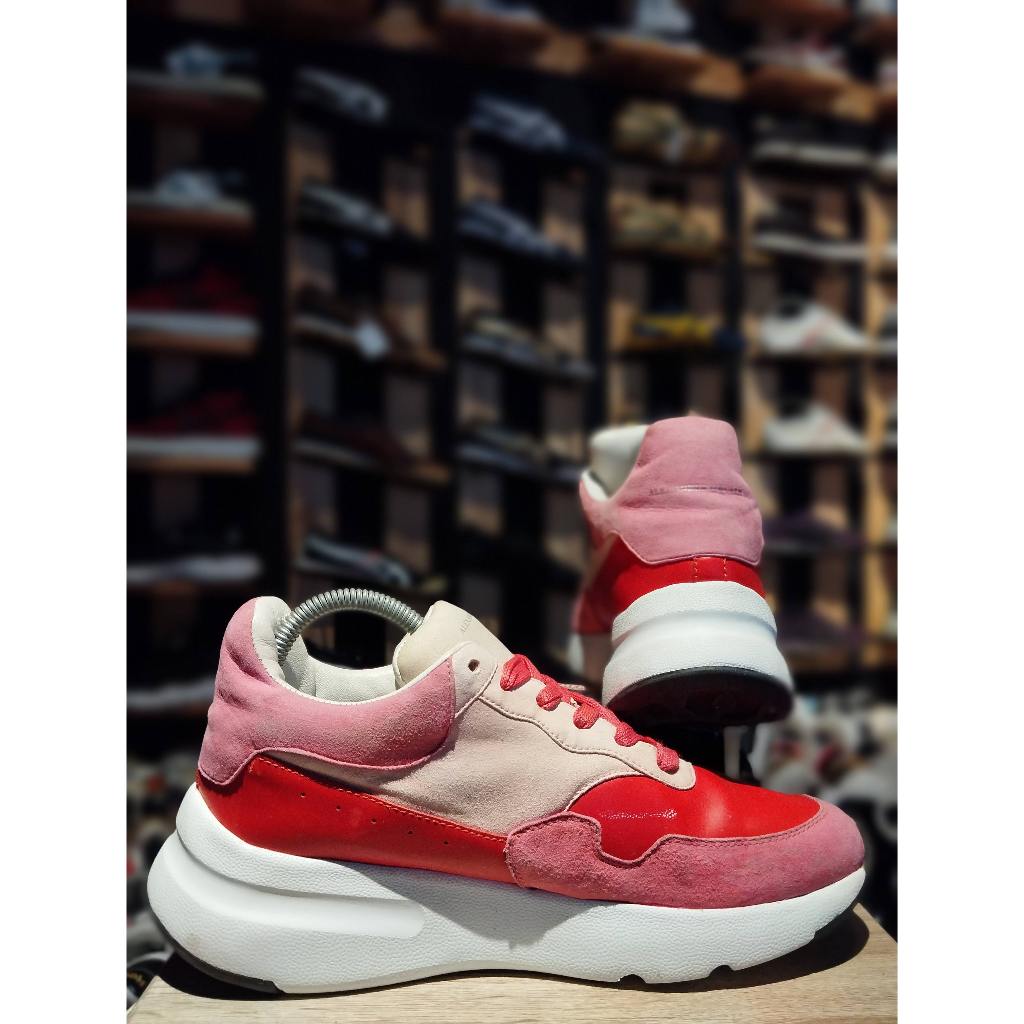 LS0078 Sepatu Wanita Alexander McQueen Red and Pink