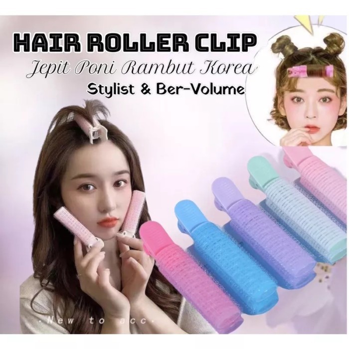 Roll Rambut Jepit Untuk Poni | Roll Rambut Jepit Korea | Jepitan Gulung Clip Volumizing | Roll Rambu