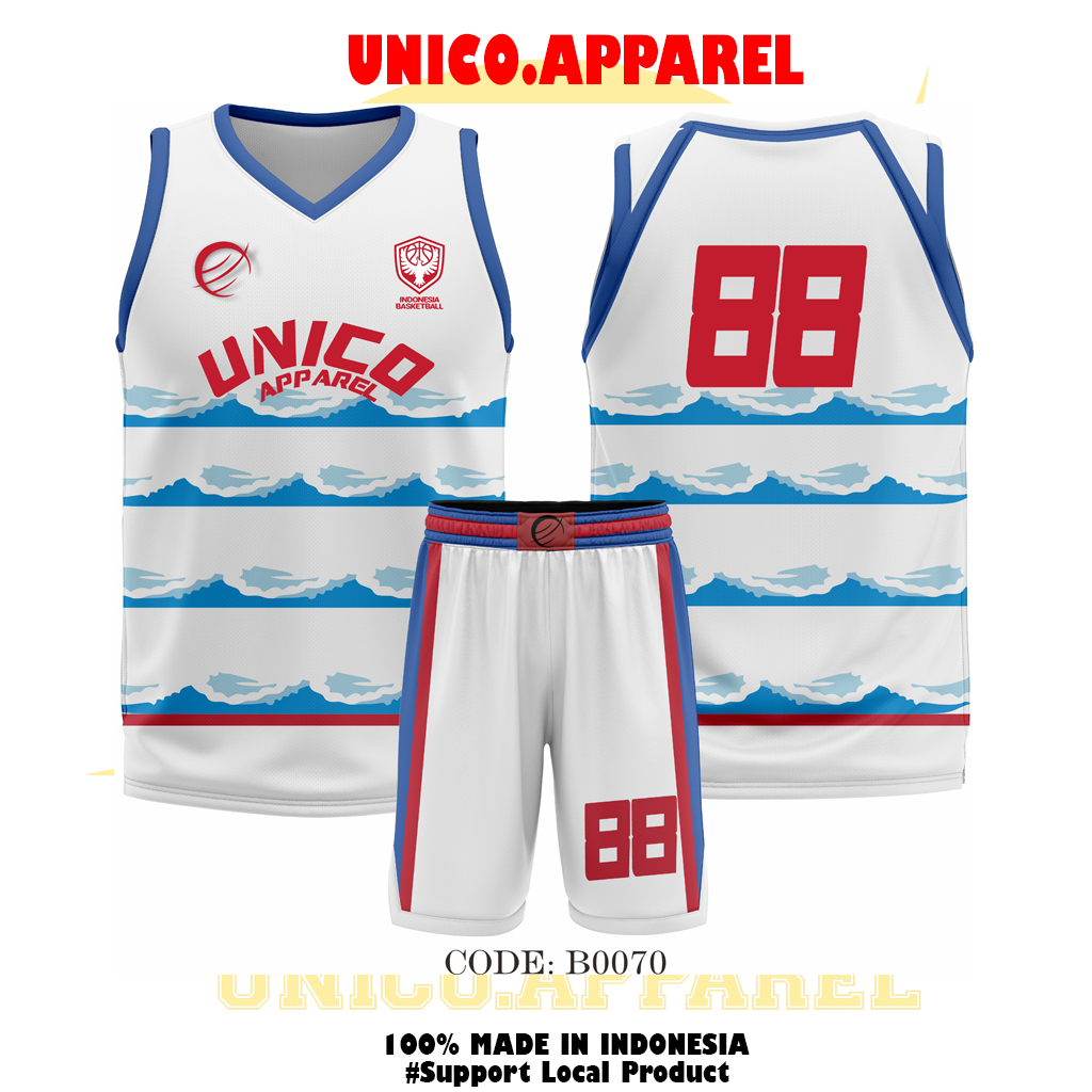 Jersey Basket Setelan Bebas Custom Desain Baju Basket Dryfit Free Custom