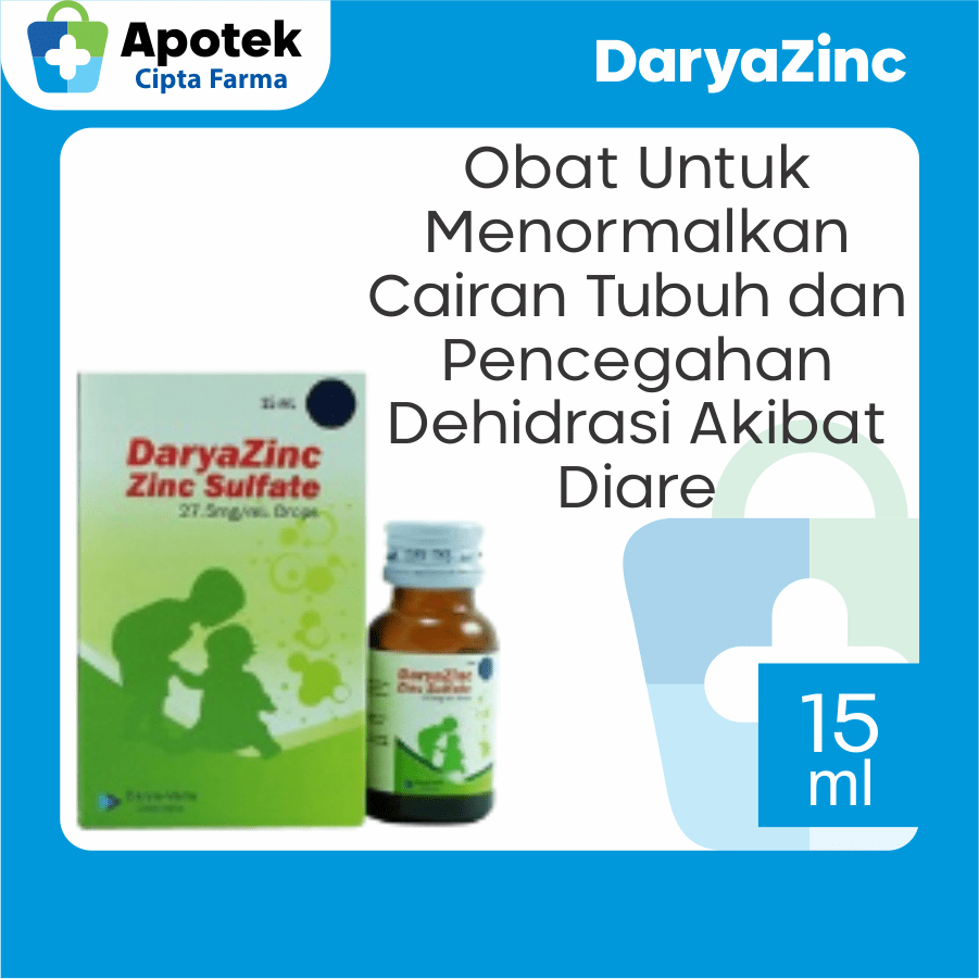 Daryazinc Drops Obat Diare Anak Obat Mencret Anak Zinc Zink