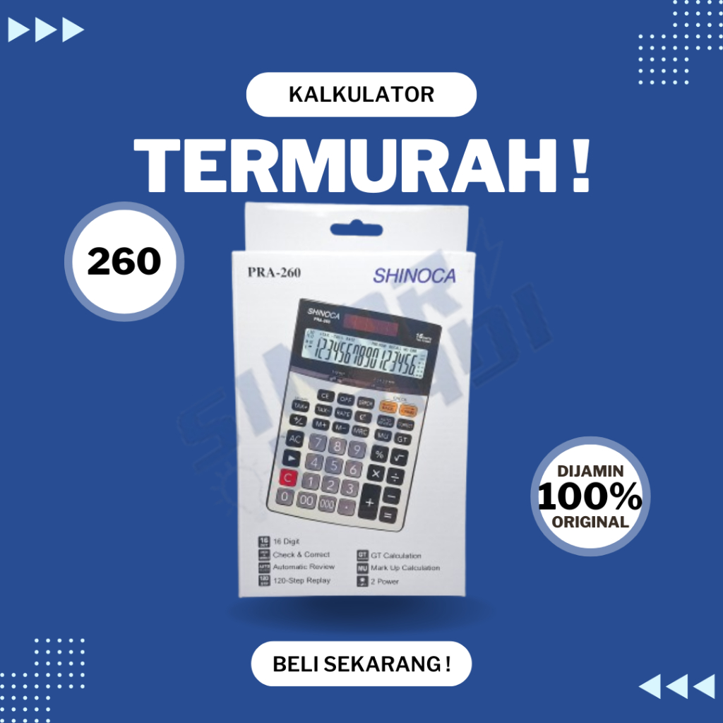 

Kalkulator Shinoca PRA-260