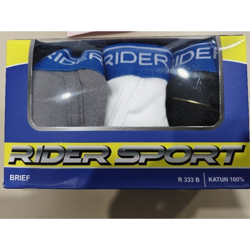Celana dalam  rider pria sport 333 / Cd rider Pria 333 sport isi 3