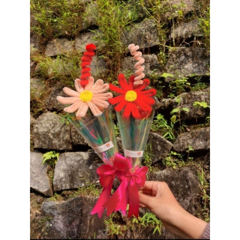 Bunga Kawat Bulu Satu Tangkai