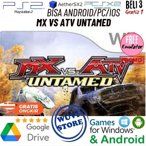 PS 2 MX Vs ATV Untamed | Bisa di PC / Android / IOS Plus Emulator | Beli 3 Gratis 1