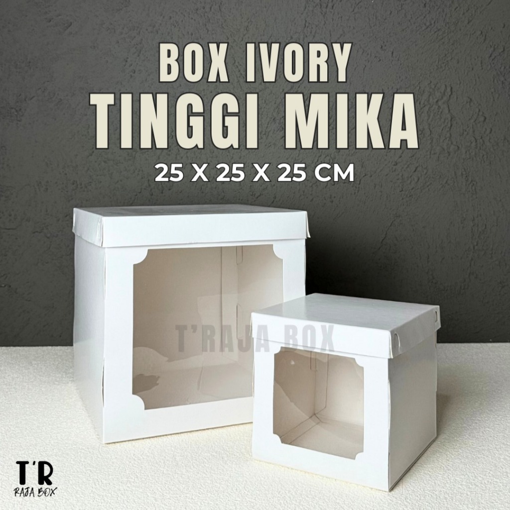 

Dus ivory putih mika 25x25x25