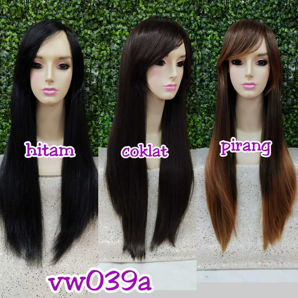 Wig rambut tebaru / Wig rambut wanita