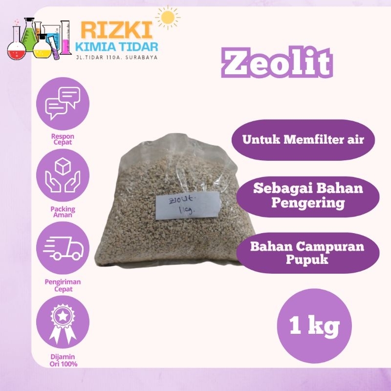 Batu Zeolit Filter Air Penjernih Air 1kg