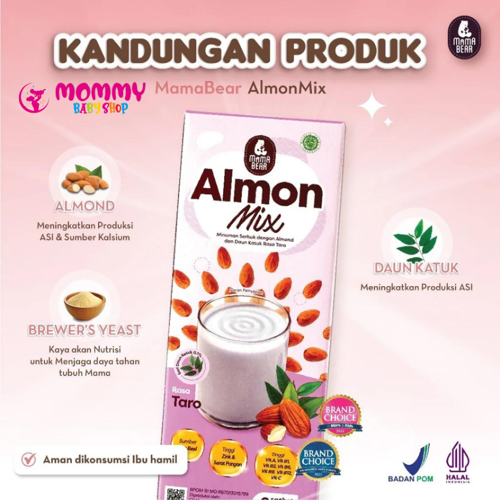 

MamaBear AlmonMix Bundling 1 Mix - ASI Booster Pelancar Peningkat Produksi ASI