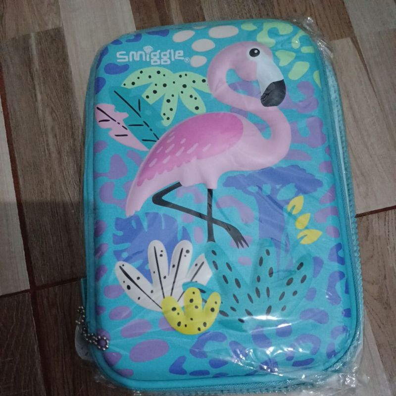 

Kotak Pensil Smiggle Flaminggo Biru Original