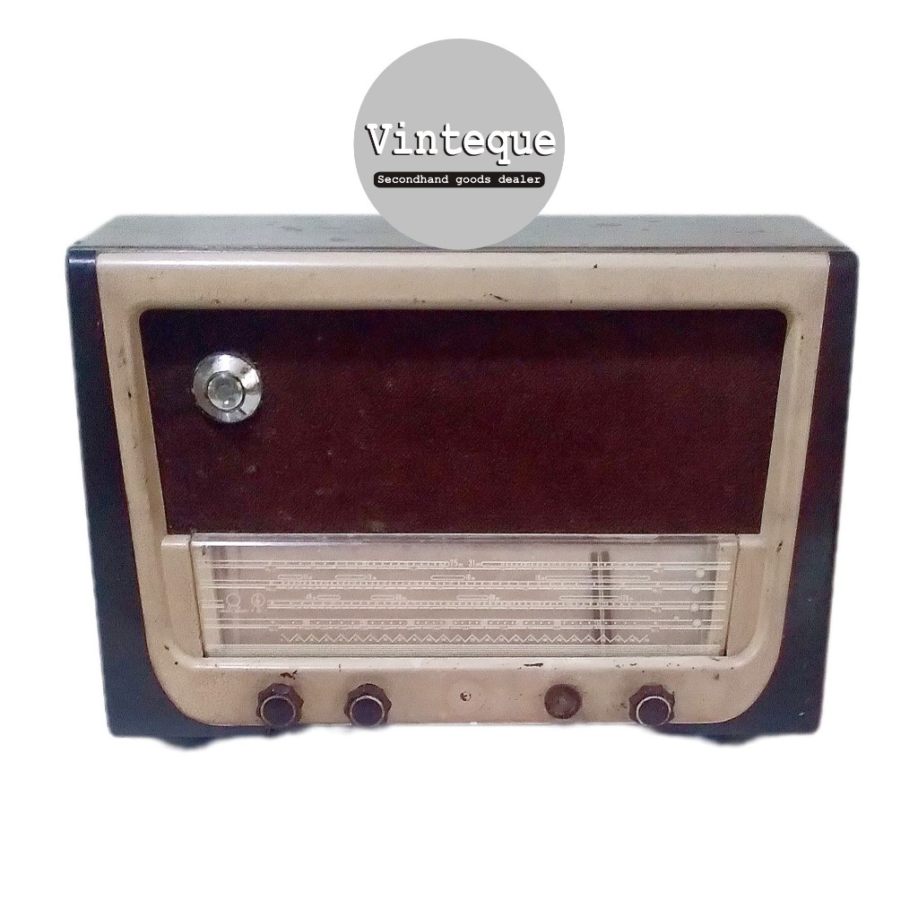 Radio Tabung Vintage Antik Philips Eindhoven Tubes International Miniwatt BX645U Tahun 1954 Original