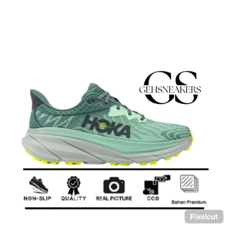 HOKA Challenger ATR 7 Women Trail Running Shoes Mist Green