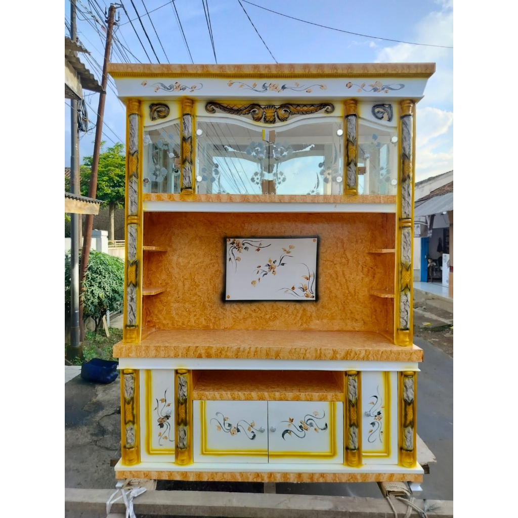 Bufet Tv Minimalis Pajangan 4 Pintu / Buffet tv Ruang Tamu Minimalis