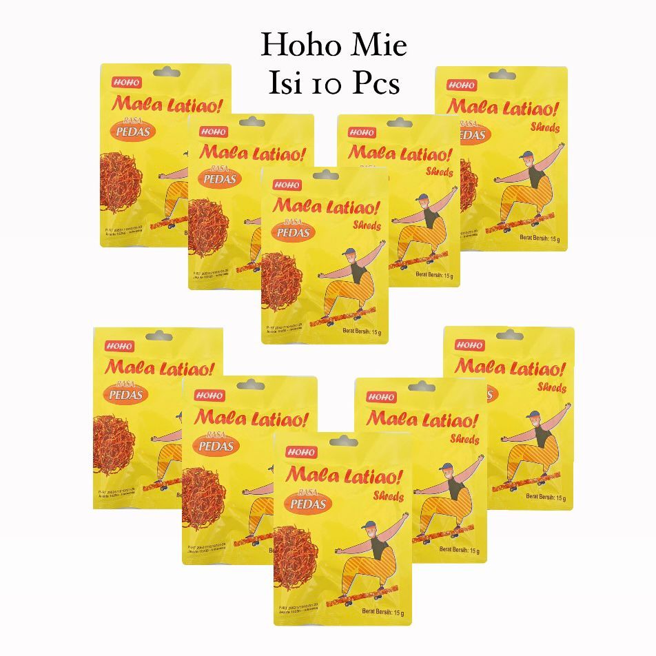 

[ HALAL ] Hoho Mala Mie 15g x 10 Pcs