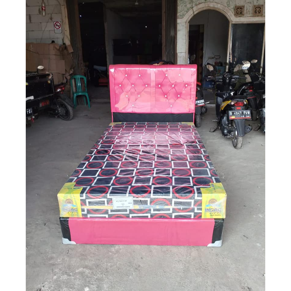 Paket Divan dan Kasur Inoac d16 Tebal 20cm / dipan sandaran tempat tidur / busa inoac no 3