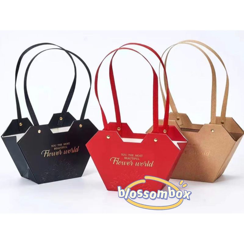 

B43 Flower box | Kotak Bentuk Bunga | Kotak Tenteng Bunga | Kotak Floral | Handy Bag | Flower Box | Box Bunga | Florist | Flower Shape Box | Kotak Flower World